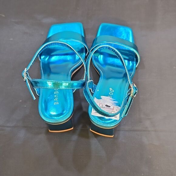 BRAND NEW BAMBOO SQUARE-TOE HIGH-HEELED WOMEN'S SANDALS G1 - Picture 8 of 16